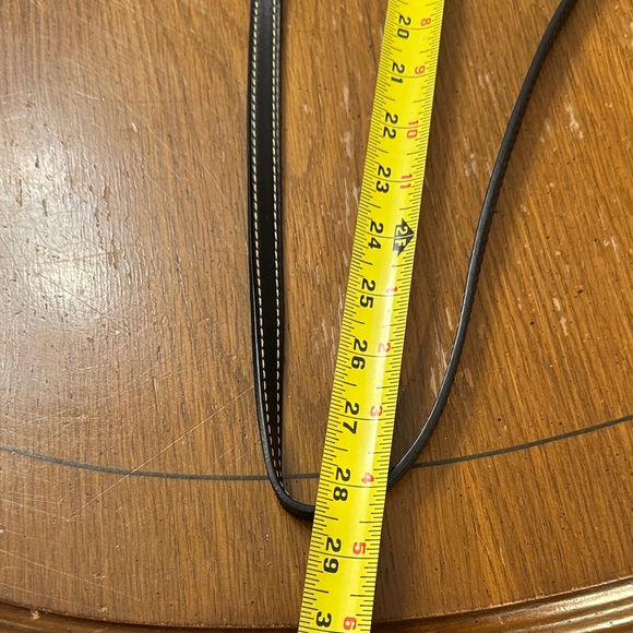 Dooney & Bourke black on black stitched pebble & full grain leather flap bag - Picture 12 of 12